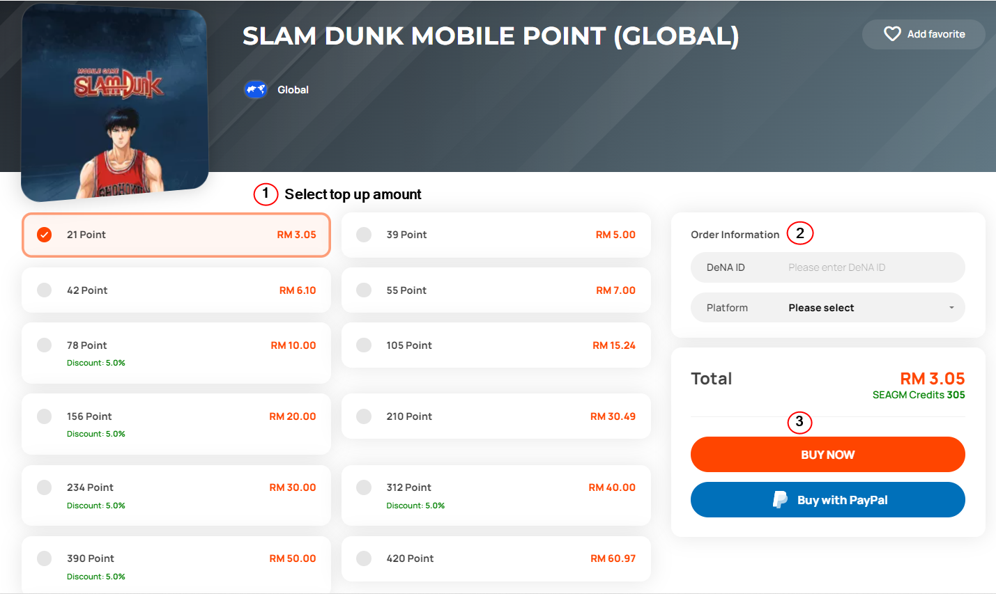 How to top up Slam Dunk Point in SEAGM? SEAGM English Article site