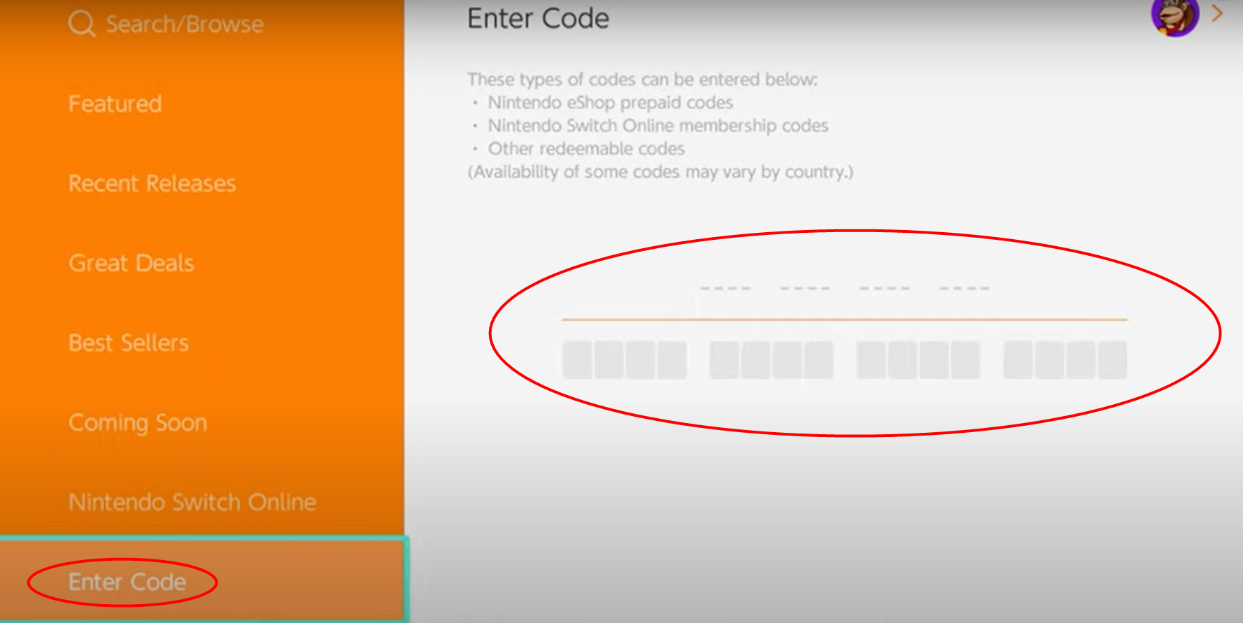 Nintendo eshop card activation on sale code