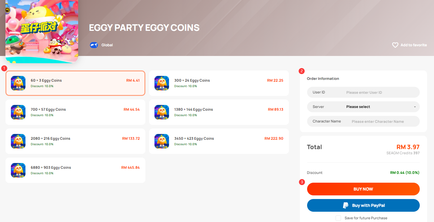 How to topup eggy party eggy coins in seagm seagm english article site