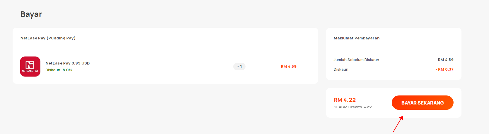 Bagaimana Cara Membeli Kad NetEase Pay [Pudding Pay] Di SEAGM? – SEAGM ...