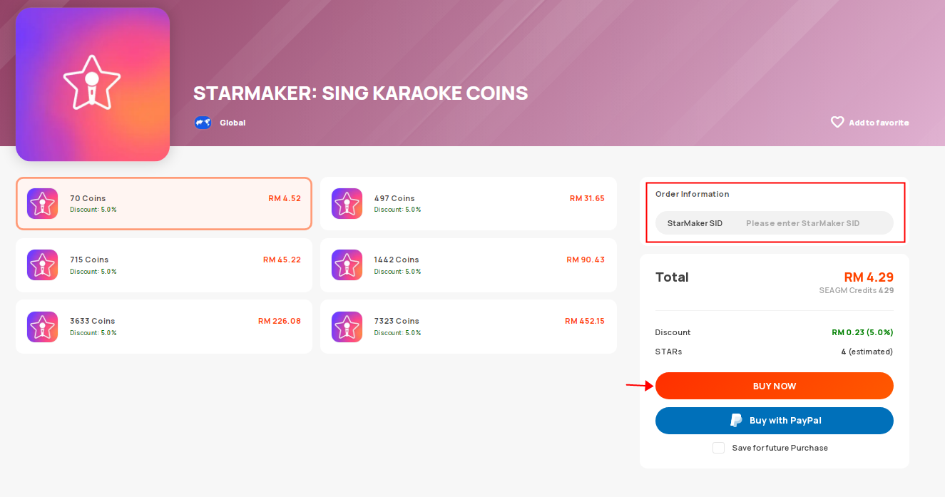 How to topup StarMaker: Sing Karaoke Coins in SEAGM? – SEAGM English  Article site