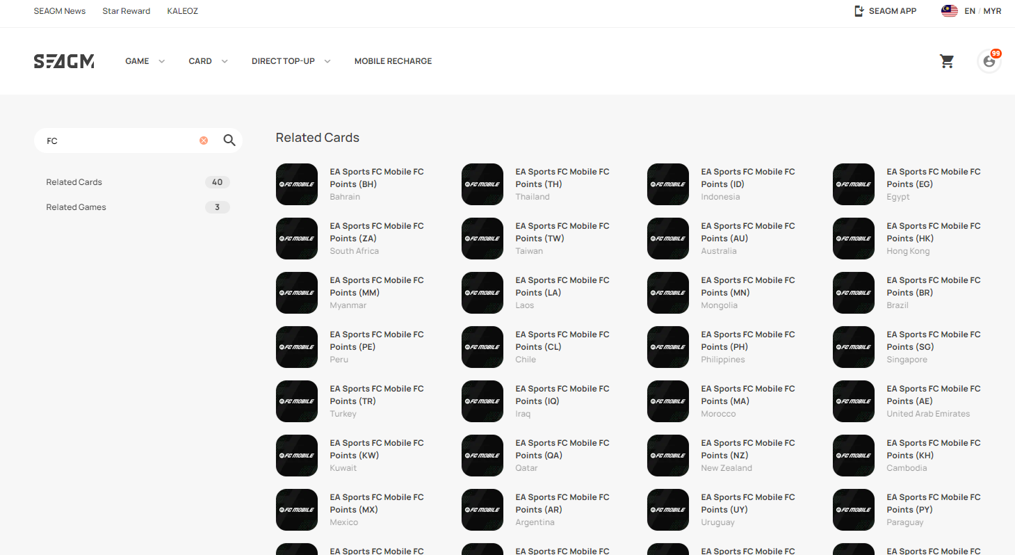 How to redeem the EA Sports FC Mobile FC Points card purchased from SEAGM?  – SEAGM English Article site