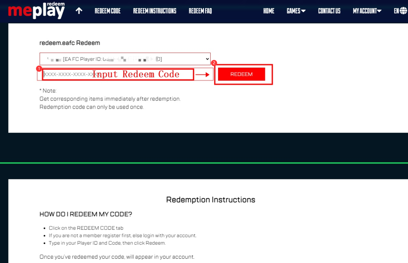 How to redeem the EA Sports FC Mobile FC Points card purchased