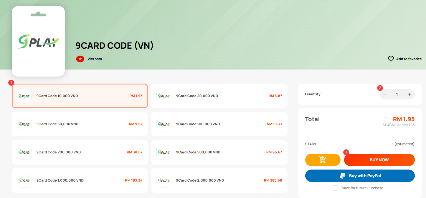 How To Purchase 9Card [VN] From SEAGM? – SEAGM English Article Site