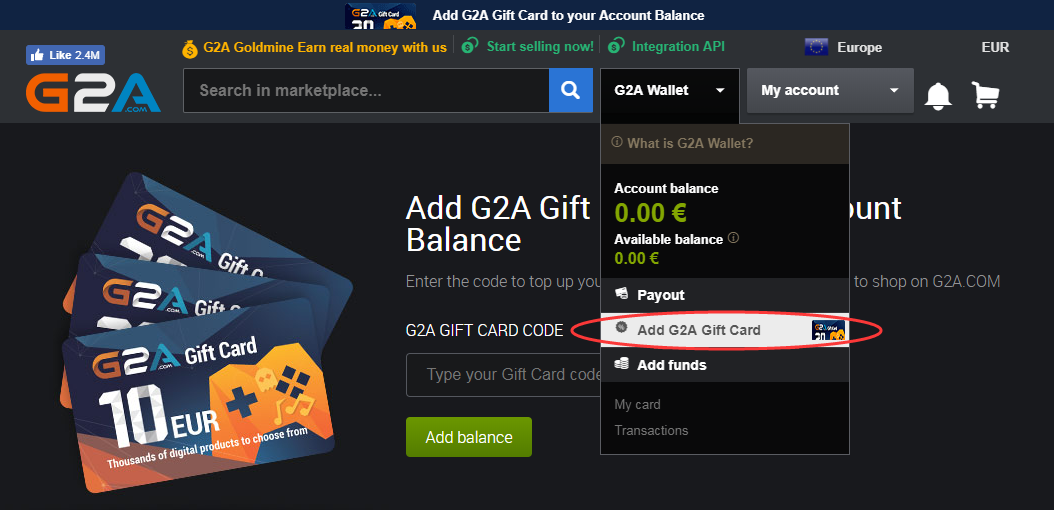 g2a microsoft gift card