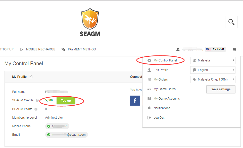 How To Place An Order By Using Seagm Credits Sea Gamer
