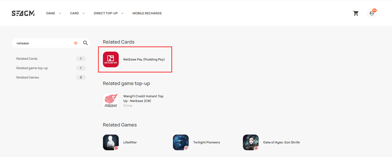 如何在SEAGM购买NetEase Pay [Pudding Pay]卡？ – SEAGM 简体中文文章帮助