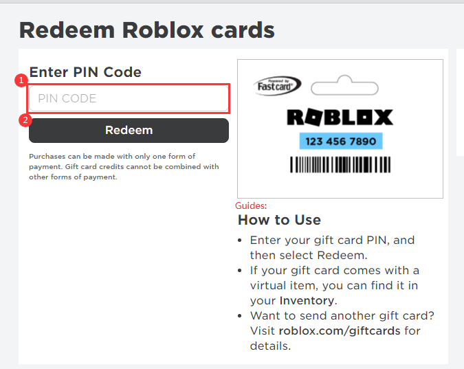 How to Redeem a Roblox Gift Card 