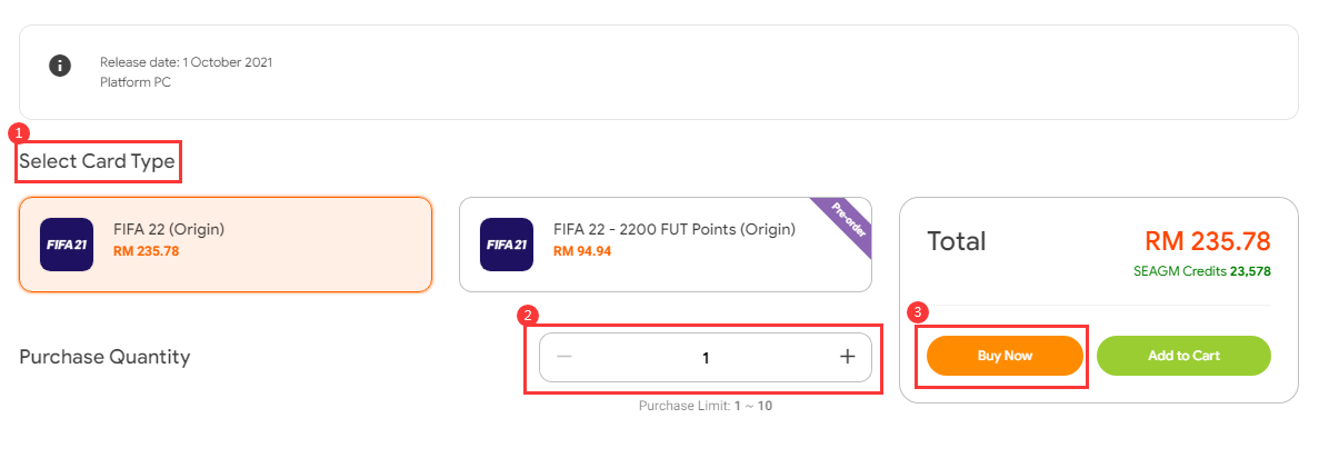 Buy FIFA 21 (Origin) Online - SEAGM