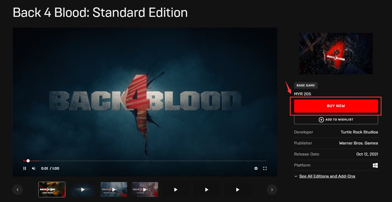 Back 4 Blood: Standard Edition  Download and Buy Today - Epic Games Store