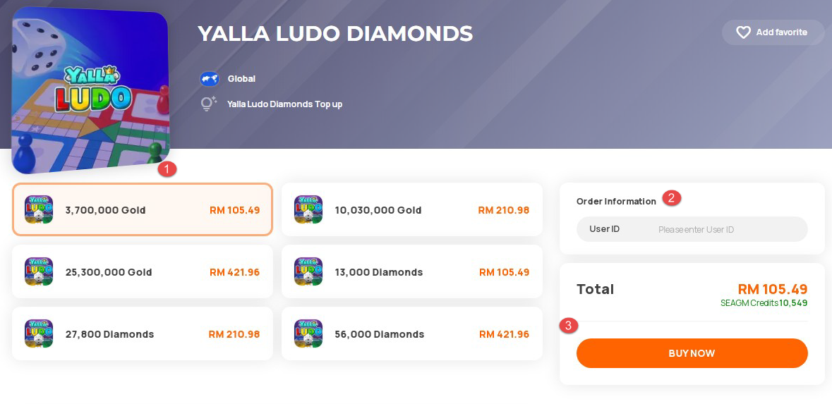 Ludo King™ Top Up  Recharge Game Credit - SEAGM - SEAGM